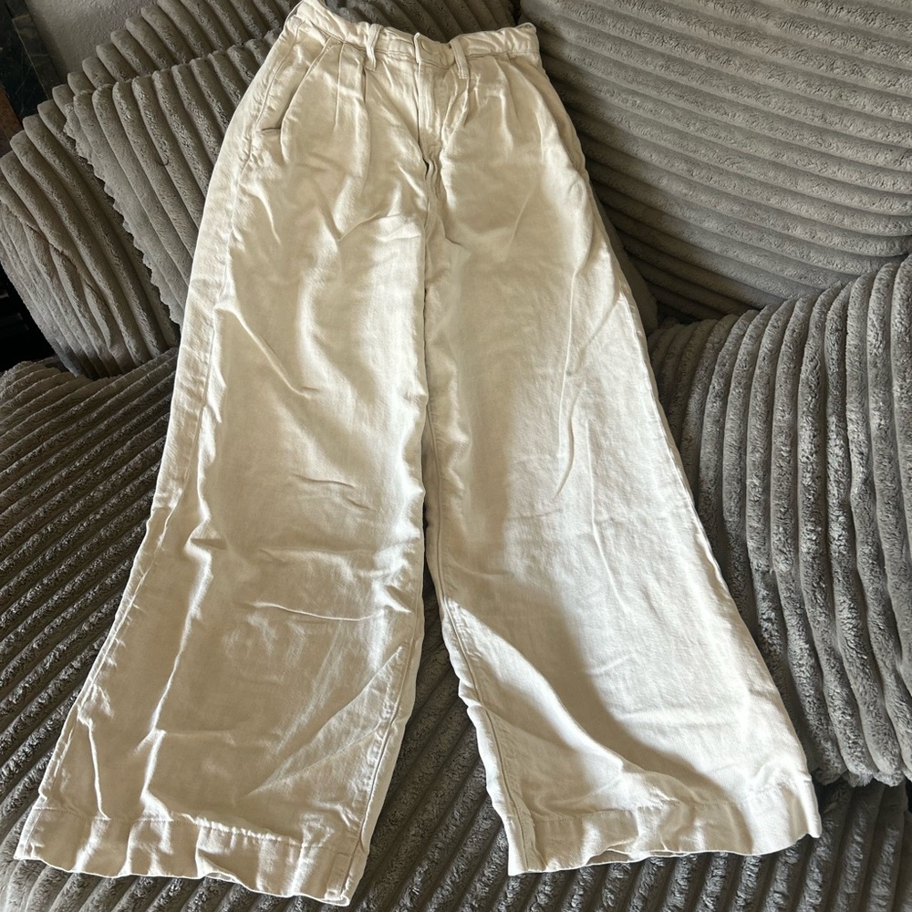 MOTHER Women's High Rise Cream Jeans